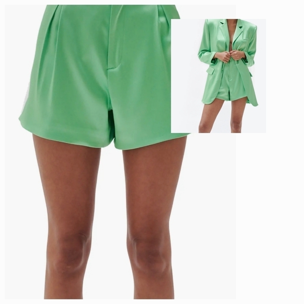 Gabi High Waist Shorts Ronny Kobo Mint Color Size Small